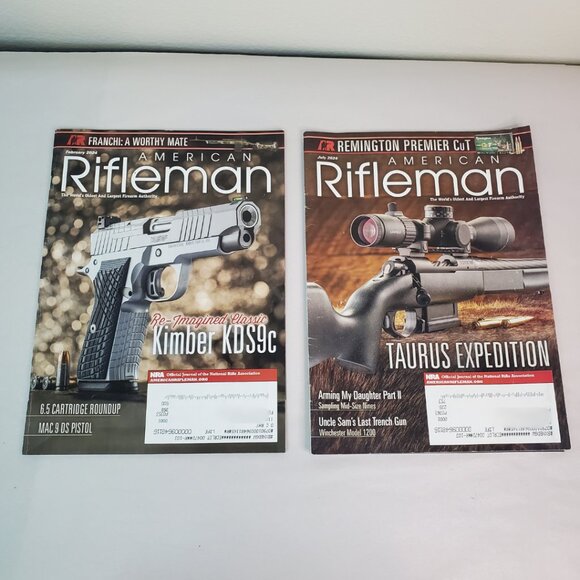 Lot of 6- American Rifleman Magazines Feb 2024-March 2025 Mixed Torn Covers READ - Picture 2 of 15